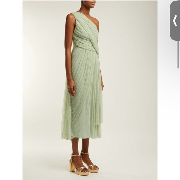 NEW Maria Lucia Hohan Willa Green Tulle Dress 8 - Picture 1 of 6